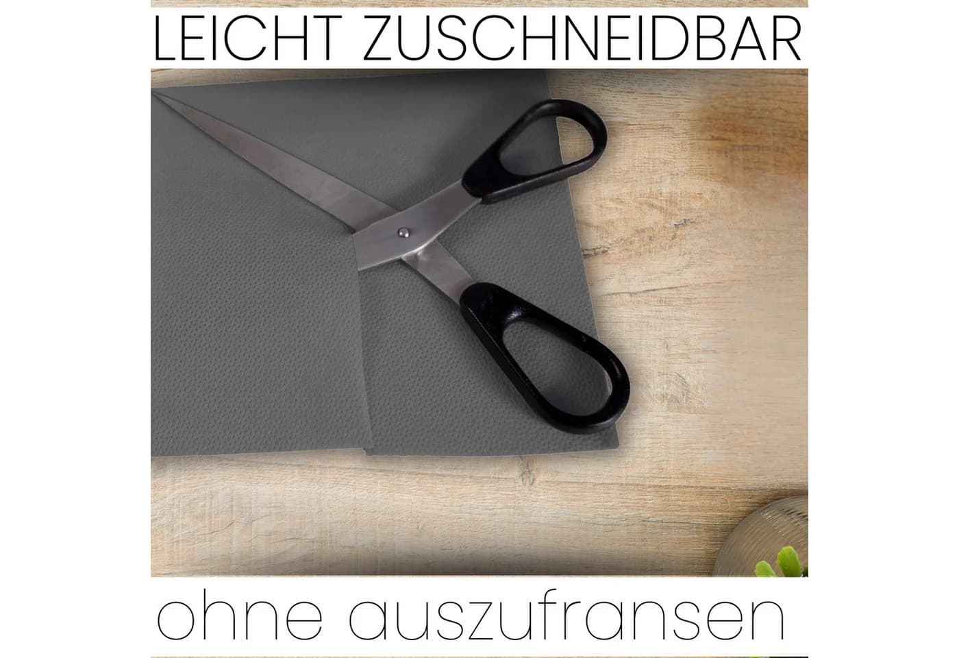 Sensalux Tischdeckenrolle Grau Abwaschbar Vlies - Bild 4