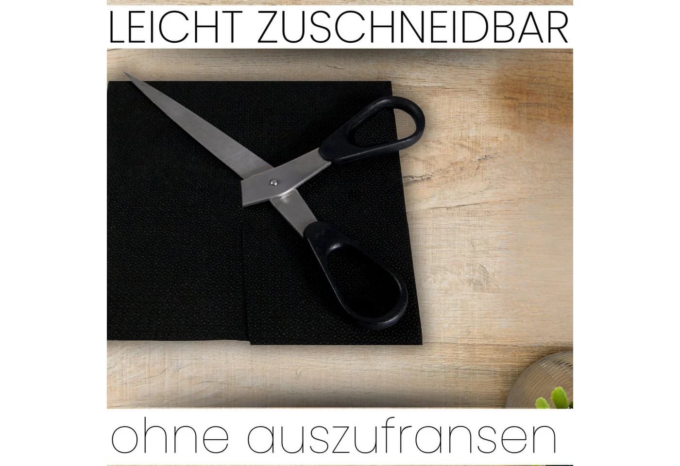 Sensalux Tischdeckenrolle Schwarz 1,18m x 10m Vlies - Bild 4