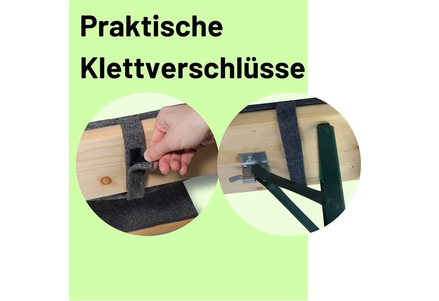 Sensalux Rückenlehnen-Polster Grau Klettverschluss - Bild 4