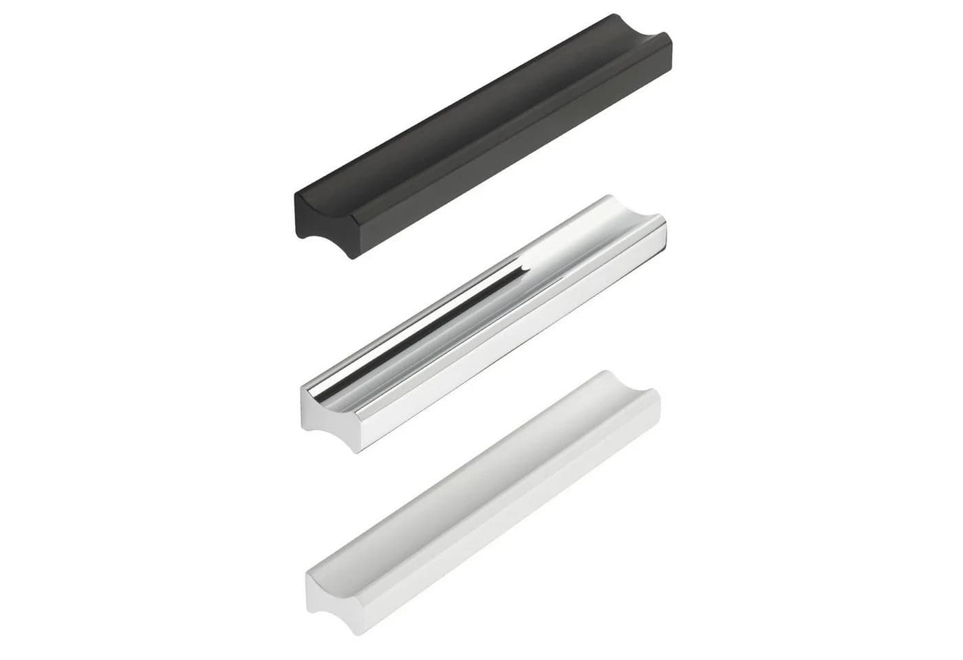 SO-TECH® Möbelgriff STOCKHOLM Aluminium Chrom Poliert 32mm Lochabstand - Bild 3