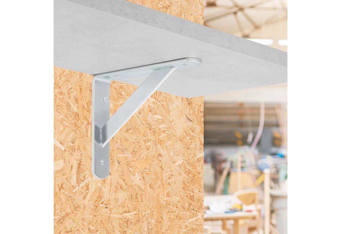 SO-TECH® Wandregalhalter mit Querstrebe verzinkt