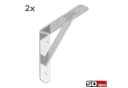 SO-TECH® Wandregalhalter 2-tlg. Stahl verzinkt mit Querstrebe Bild 1