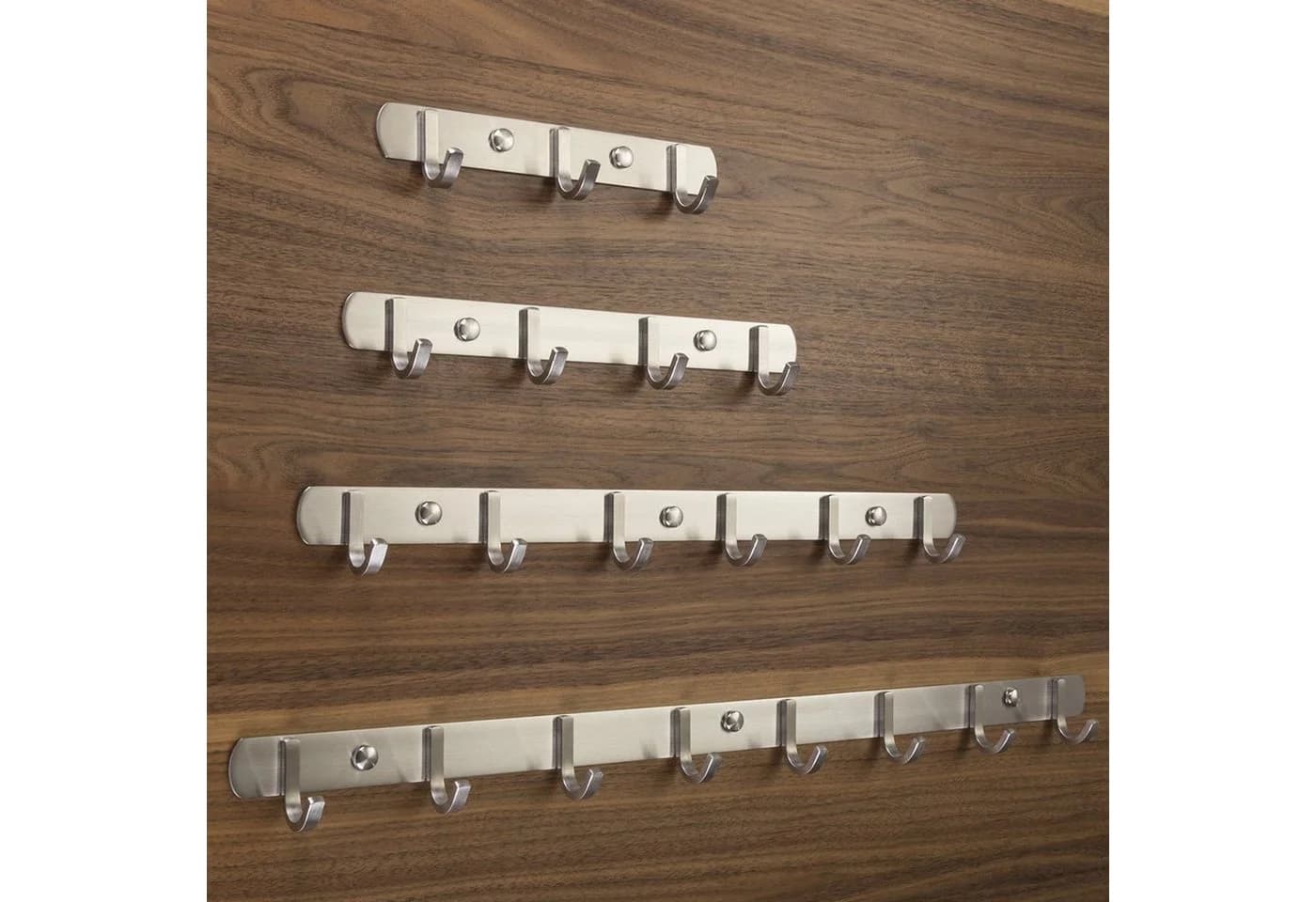 SO-TECH® Garderobenleiste SAMU 4 Haken Edelstahl gebürstet - Bild 3