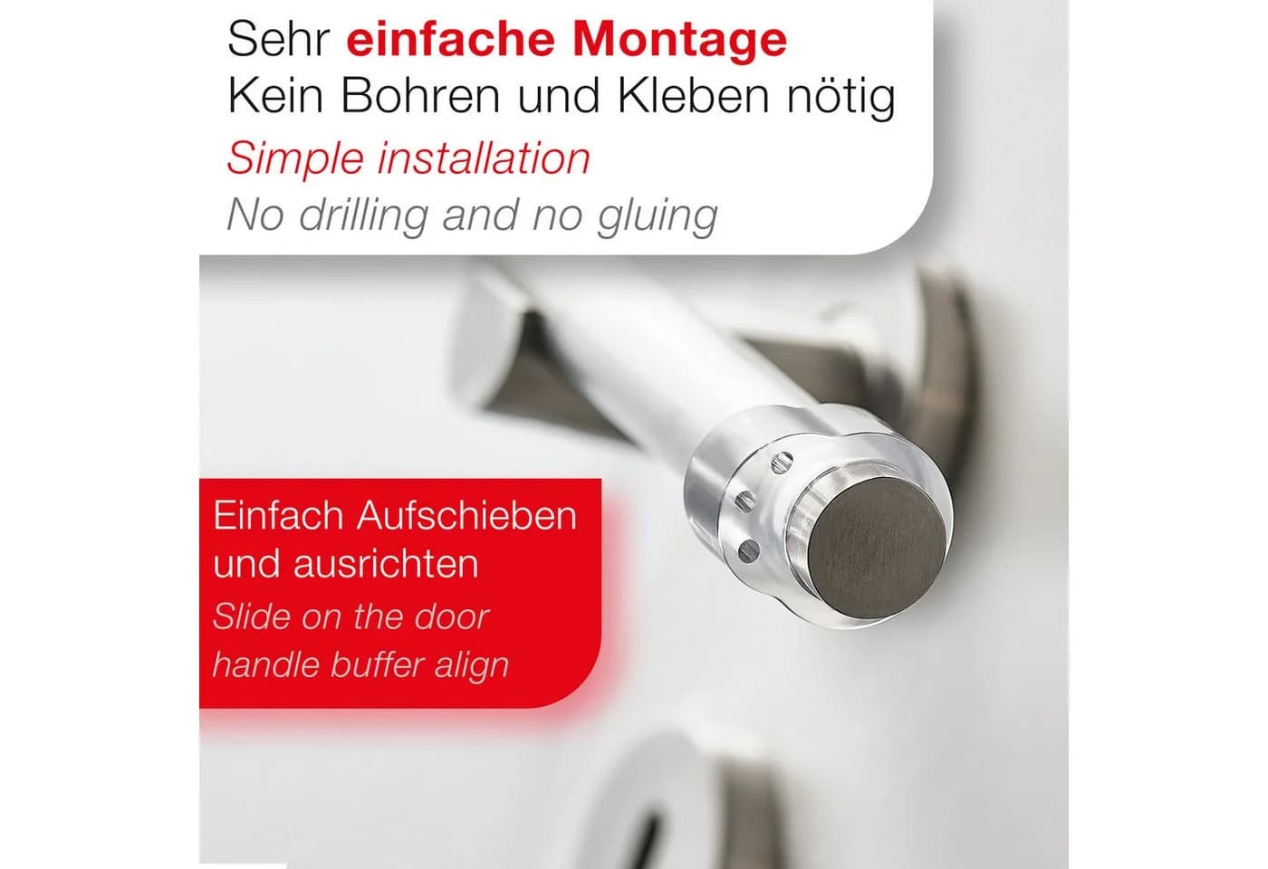 SO-TECH® Wandtürstopper Türklinkenpuffer Türpuffer Transparent 10er Set - Bild 3