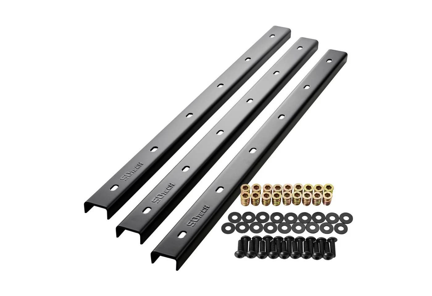 SO-TECH Möbelleiste Stahl Gratleisten U-Form Schwarz 60 cm - Bild 2