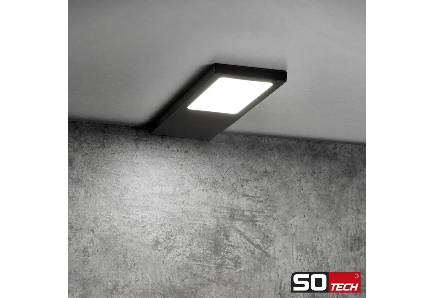 SO-TECH® LED Unterbauleuchte GIULIA II Schwarz Dimmbar