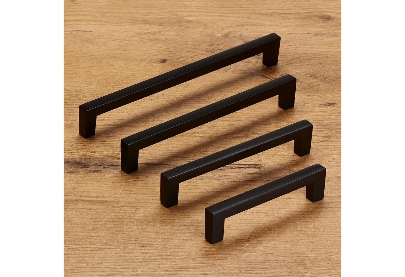 SO-TECH® Möbelgriff Bügelgriff BLACKLINE I schwarz matt Aluminium (10-St) - Bild 3