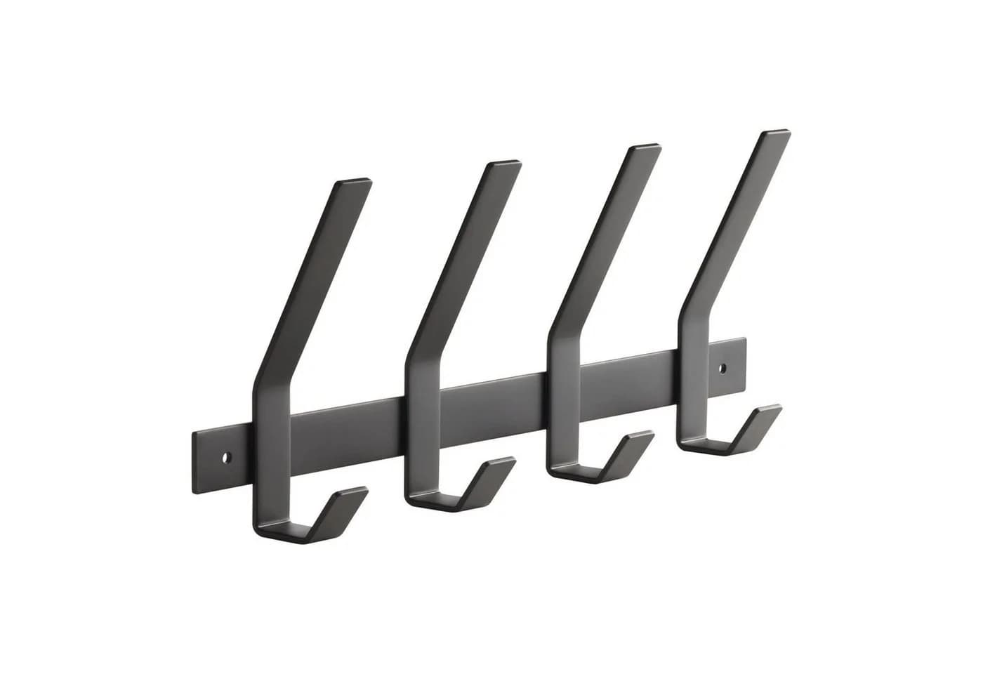 SO-TECH® Garderobenleiste ALBA Schwarz mit 4 Haken - Bild 2