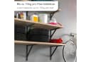 SO-TECH® Wandregalhalter Schwerlastkonsole 2-tlg. Schwarz Stahl Bild 1