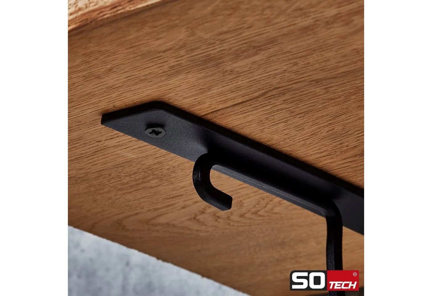 SO-TECH® Regalkonsole RK16 Schwarz Stahl Wandhalterung - Bild 4