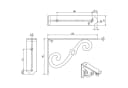 SO-TECH® Wandregalhalter Regalkonsole RK17 Schwarz Bild 5