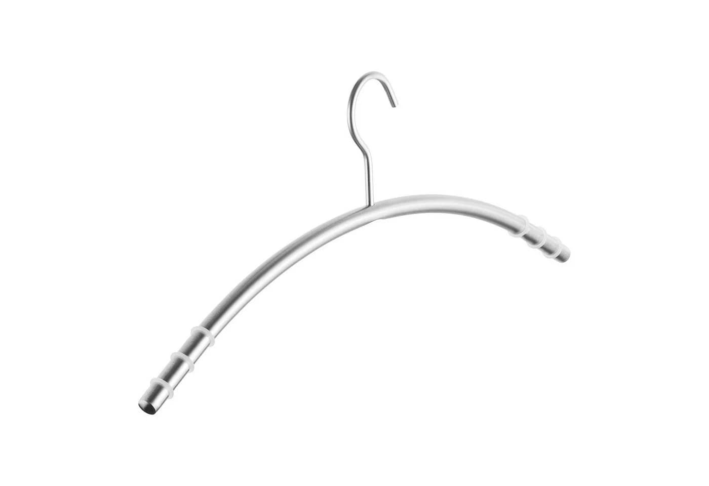 SO-TECH® Kleiderbügel Edelstahl gebürstet mit Antirutsch-Ringen - Bild 2