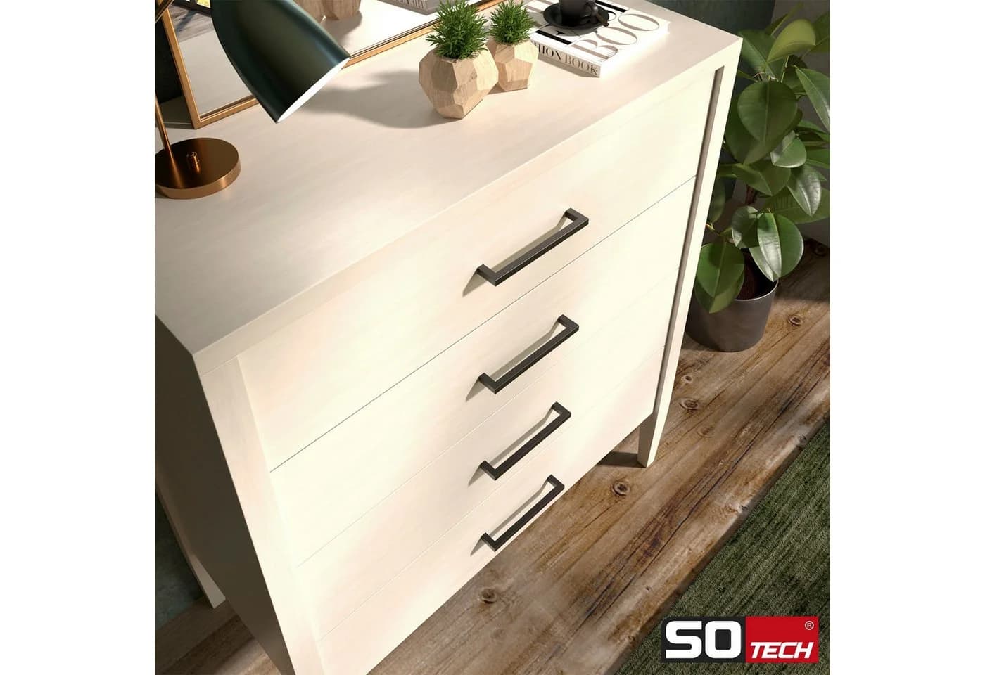 SO-TECH® Möbelgriff EDELSTAHL BLACKLINE 10er Set Schwarz Matt - Bild 5
