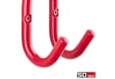 SO-TECH® Kleiderhaken Garderobenhaken FARA Doppelhaken Stahl Rot Bild 3