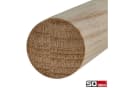SO-TECH® Kleiderstange Eiche Rundstab 30mm Ø 50cm Bild 1