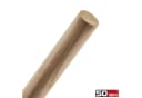 SO-TECH® Kleiderstange Eiche Rundstab 30mm Ø 50cm Bild 3