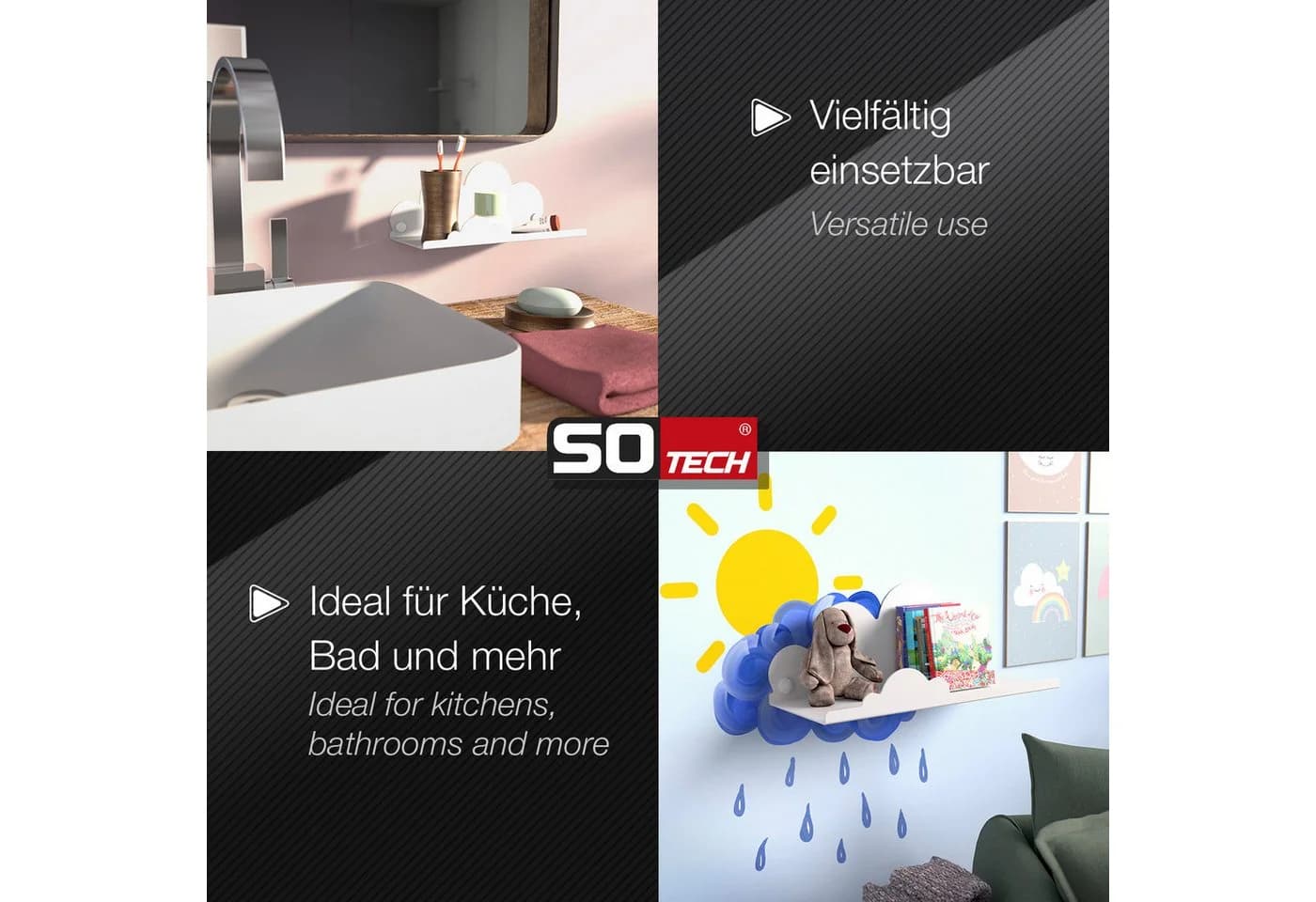 SO-TECH Wandregal Schweberegal HOVER-XI Weiß - Bild 5