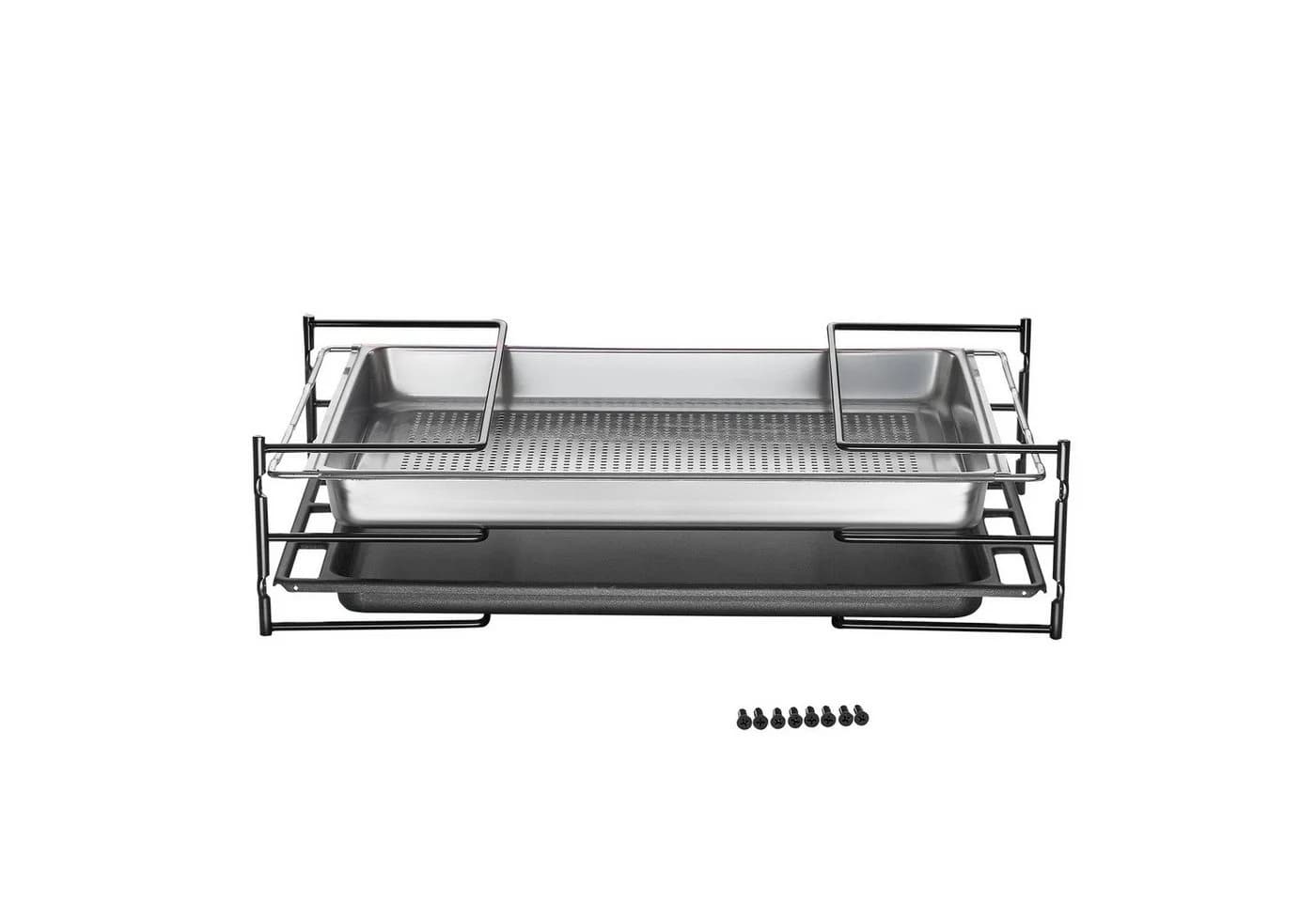 SO-TECH Backblechhalterung für 3 Backbleche 60 cm Küchenschrank Schwarz-Chrom - Bild 5