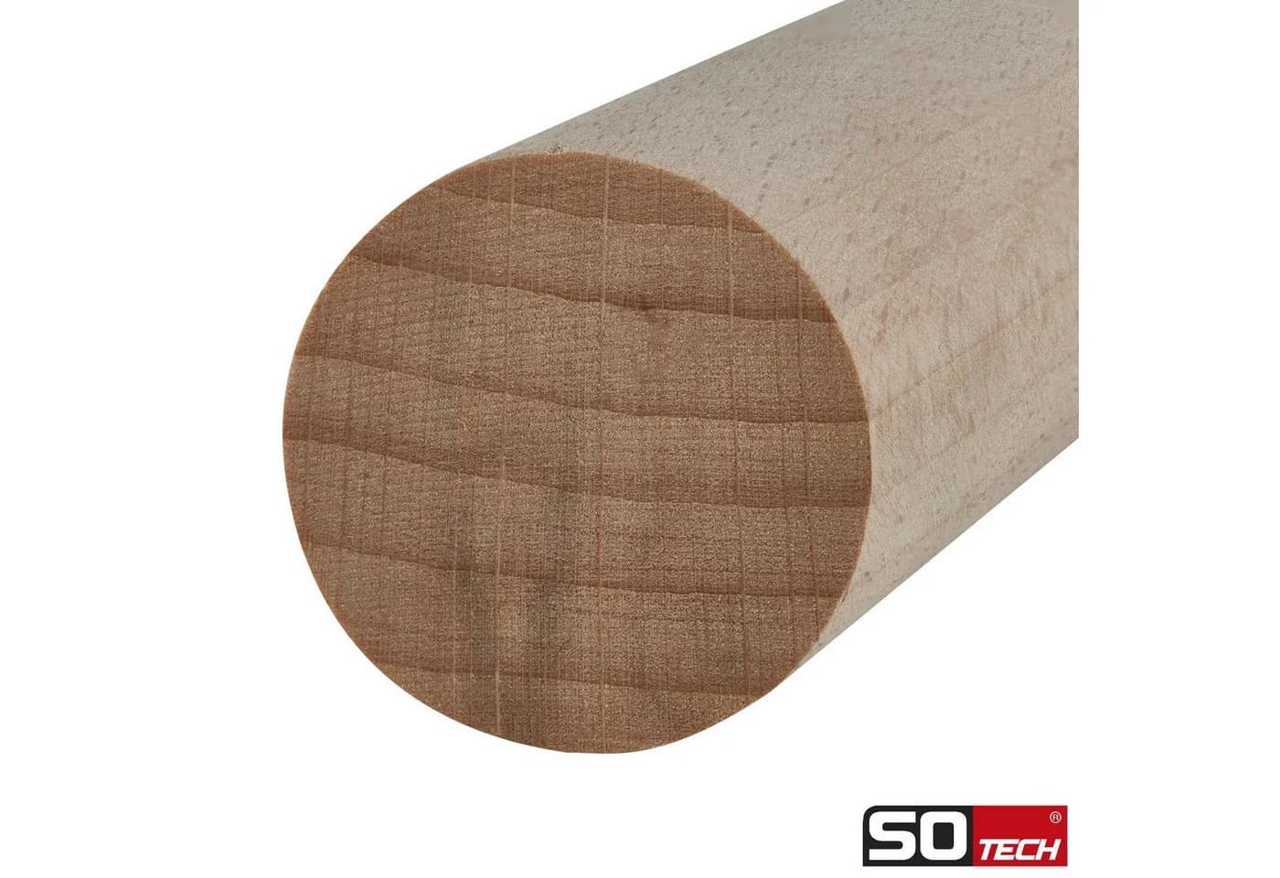 SO-TECH® Kleiderstange Buche Rundstab 30mm 50cm Spar-Set 3 St - Bild 3