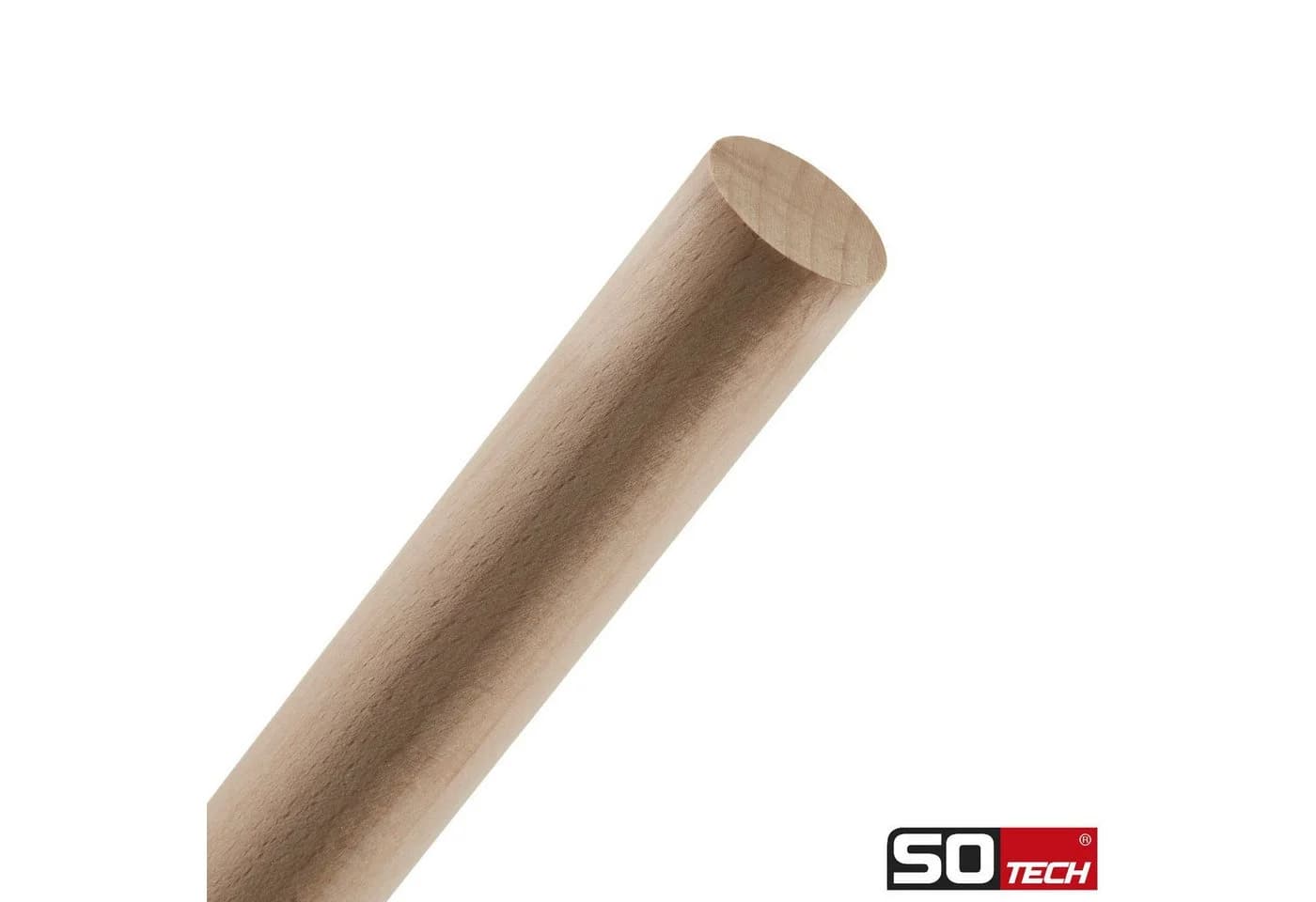 SO-TECH® Kleiderstange Buche Rundstab 30mm 50cm Spar-Set 3 St - Bild 4