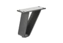 SO-TECH® Möbelfuß TANGO schwarz matt, belastbar bis 150 kg, 4er Set Bild 1