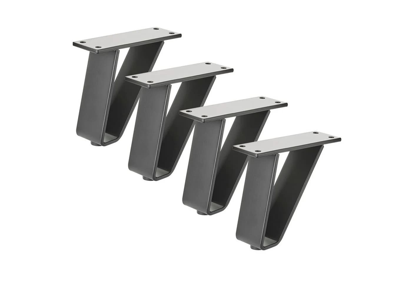 SO-TECH® Möbelfuß TANGO schwarz matt, belastbar bis 150 kg, 4er Set - Bild 2