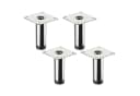 SO-TECH® Möbelfuß LIMA 4er Set Höhenverstellbar Chrom Silber Bild 2
