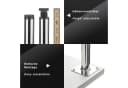 SO-TECH® Möbelfuß LIMA 4er Set Höhenverstellbar Chrom Silber Bild 3