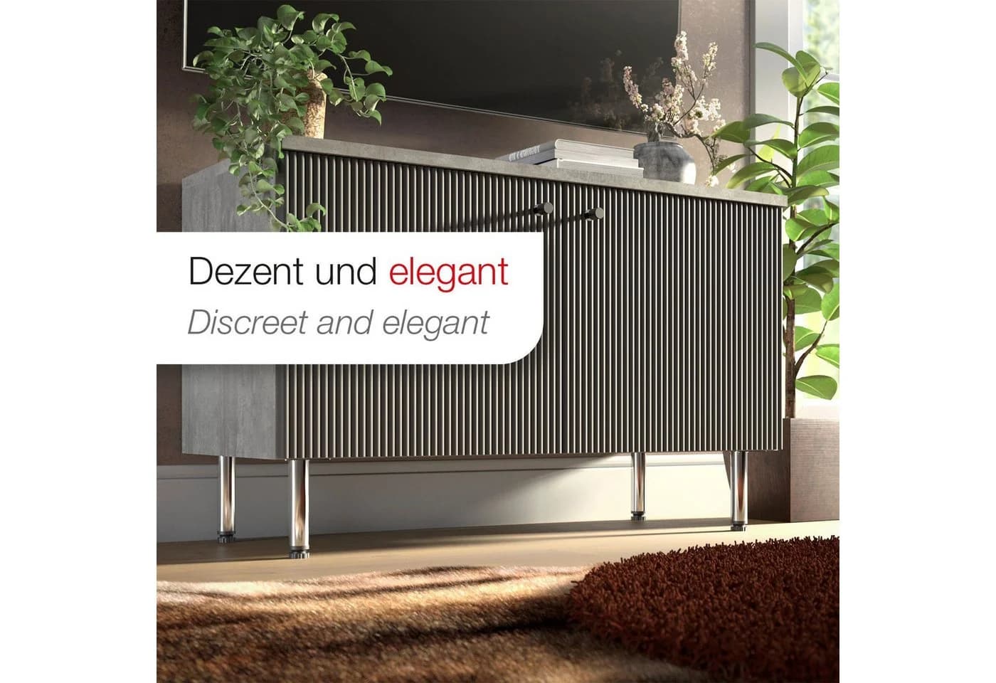 SO-TECH® Möbelfuß LIMA 4er Set Höhenverstellbar Chrom Silber - Bild 4