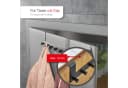 SO-TECH® Türgarderobe LINEA 2er Set Edelstahl Schwarz Matt Bild 1