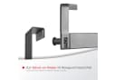 SO-TECH® Türgarderobe LINEA 2er Set Edelstahl Schwarz Matt Bild 5