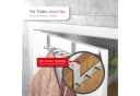 SO-TECH® Türgarderobe Garderobenleiste LINEA 380 x 110 mm, mit 6 Haken Türhaken, Edelstahl matt gebürstet, für 40 mm Türen ohne Falz Bild 1
