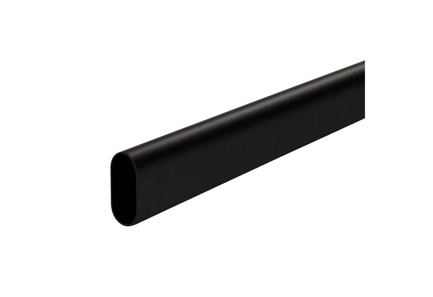 SO-TECH Garderobenstange Oval Stahl Schwarz 800 mm - Bild 2