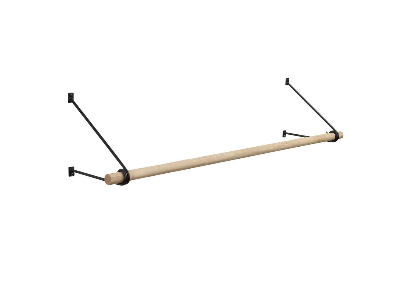 SO-TECH® Wandgarderobe 260 x 250 mm mit 30 mm Kleiderstange aus Eiche - Bild 2