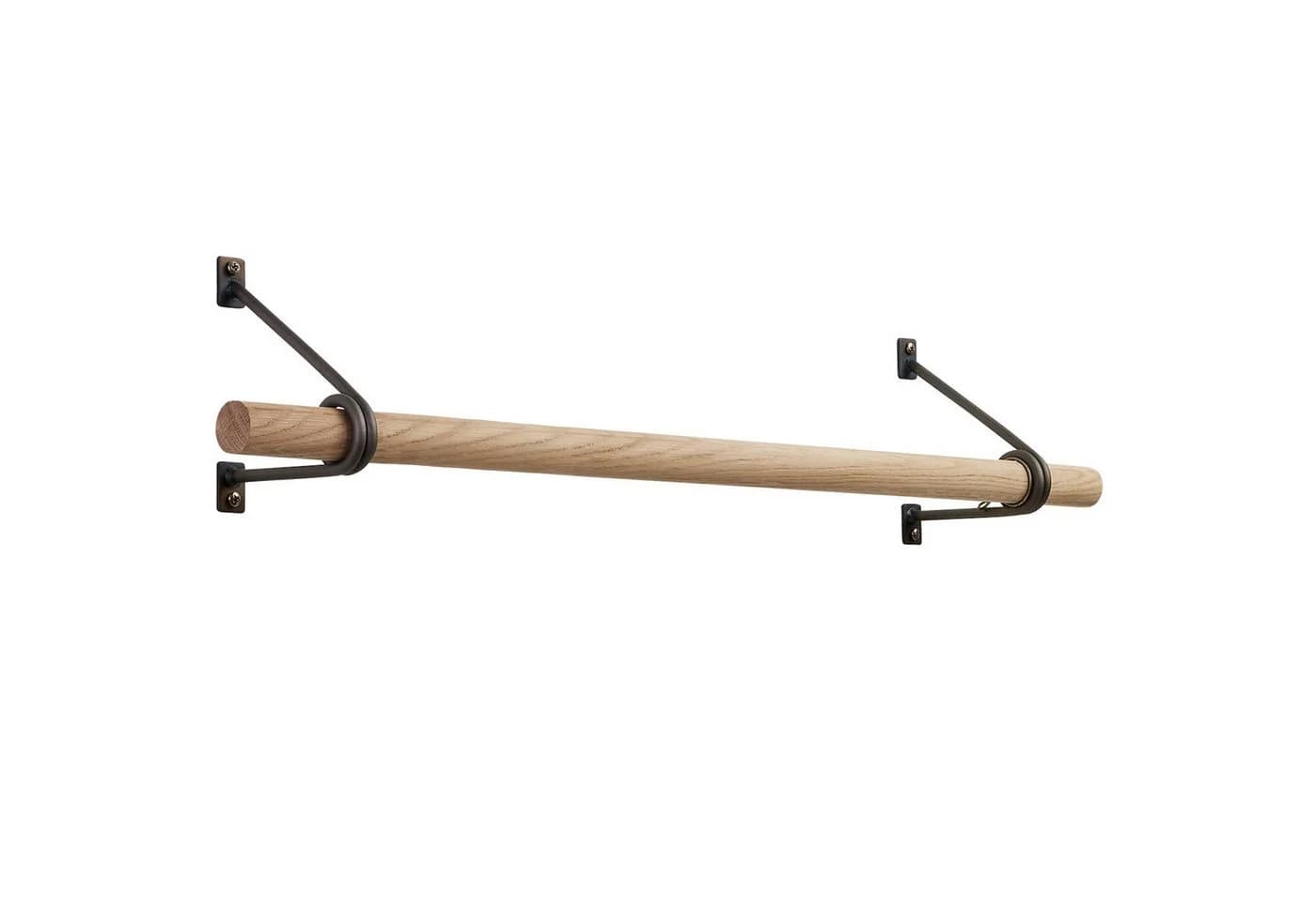 SO-TECH® Wandgarderobe 120 x 150 mm mit Kleiderstange aus Eiche - Bild 2