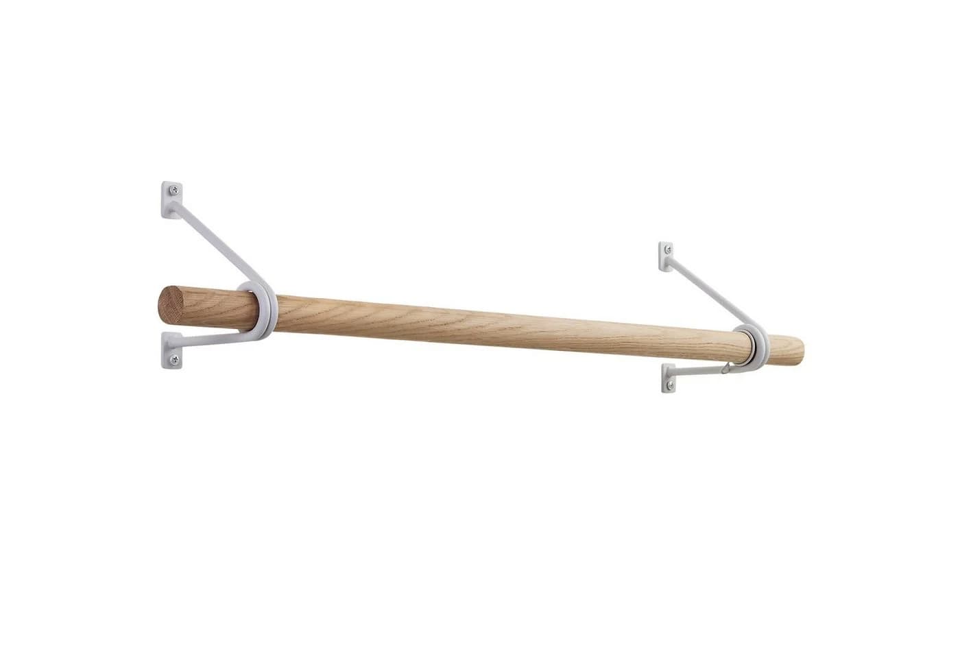 SO-TECH® Wandgarderobe 120 x 150 mm mit 50 cm Garderobenstange aus Eiche - Bild 2