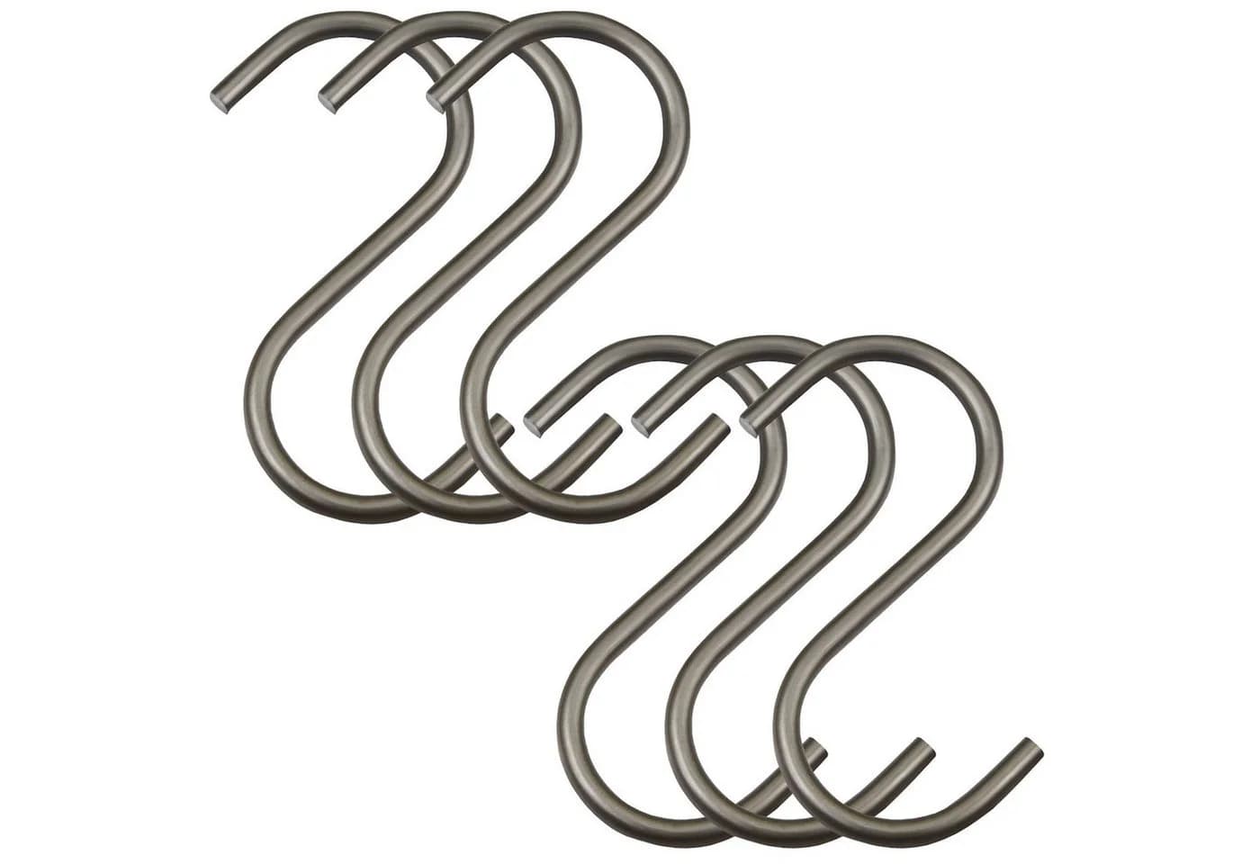 SO-TECH® S-Haken für Rundstäbe bis Ø 30 mm 6er-Set Rohstahl klar lackiert - Bild 2