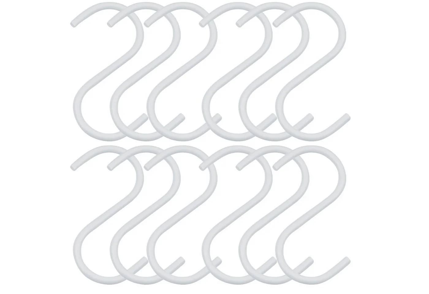 SO-TECH® S-Haken für Rundstäbe bis Ø 30 mm Weiß Satin pulverbeschichtet 12er-Set - Bild 2