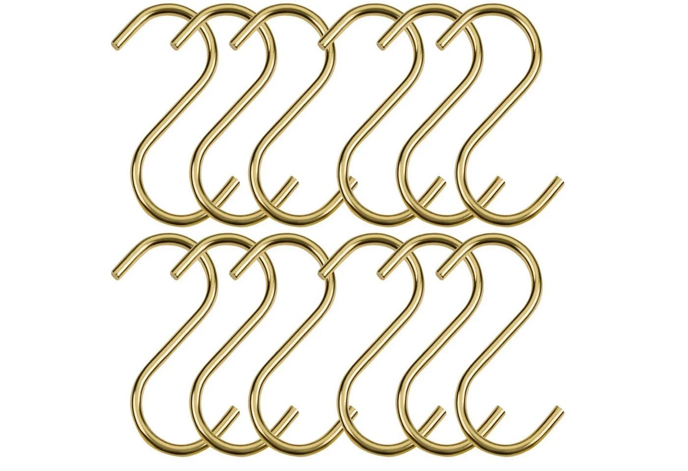 SO-TECH S-Haken 12er Set Antik Gold für Rundstäbe bis Ø 30 mm - Bild 2
