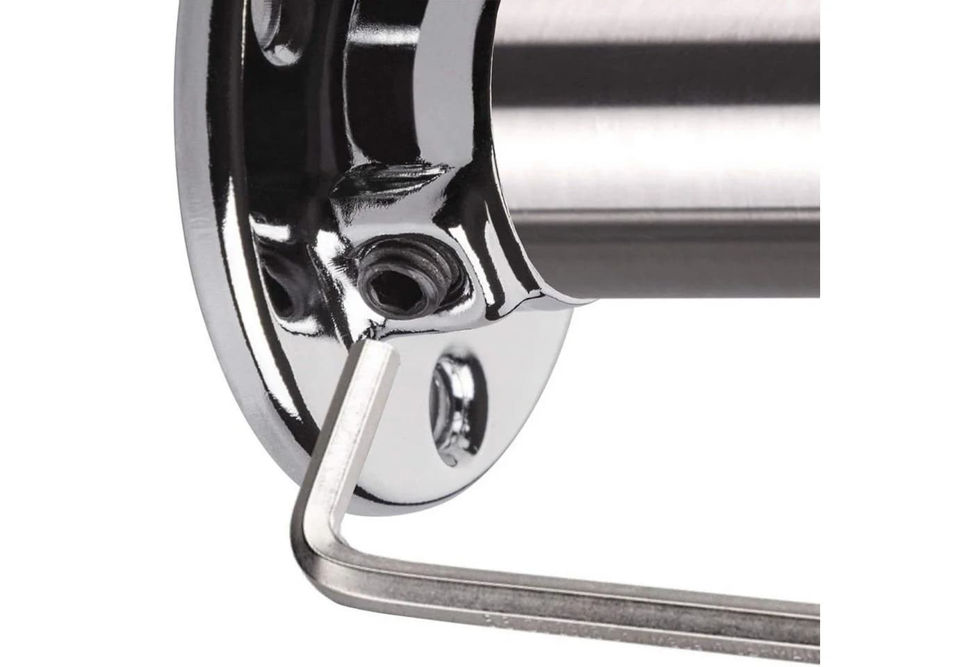 SO-TECH® Garderobenstange Schrankstange rund Ø 25 mm Chrom poliert - Bild 3