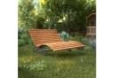 SO-TECH Gartenliege Wellenliege Schwarz Stahl Thermokiefer Bild 1