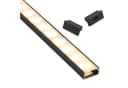 SO-TECH® LED-Stripe-Profil PH1 Schwarz 1m für LED-Stripes bis 16mm Bild 2