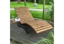 SO-TECH Gartenliege Anbautisch LOUNGER Schwarz Thermokiefer Bild 3