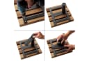 SO-TECH Gartenliege Anbautisch LOUNGER Schwarz Thermokiefer Bild 4