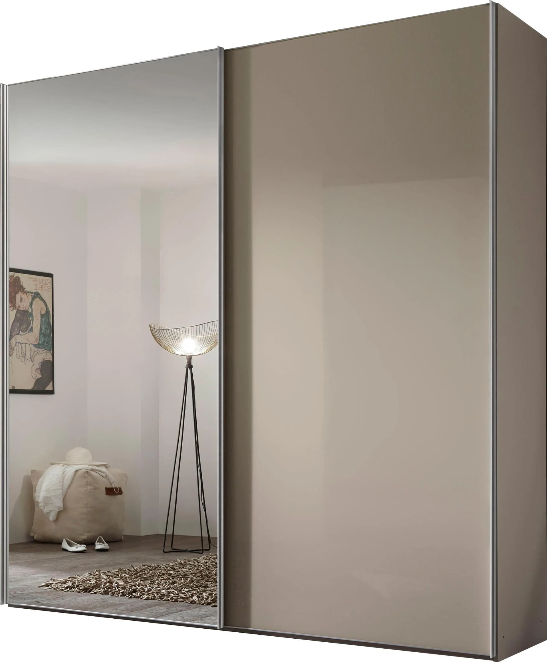 Schwebetürenschrank STAUD "Sonate Rom mit Spiegel" Beige