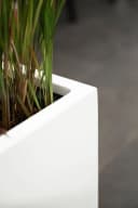 VIVANNO Pflanzkübel Fiberglas ELEMENTO SLIM Kasten Weiß Matt Bild 4