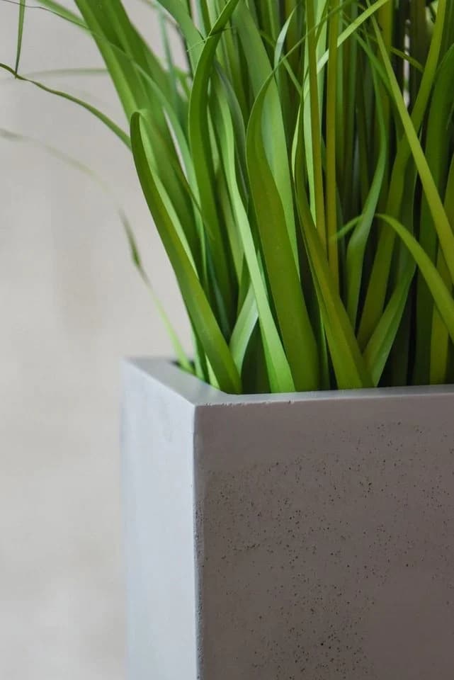 VIVANNO Pflanzkübel ELEMENTO SLIM Betongrau Matt Fiberglas - Bild 5