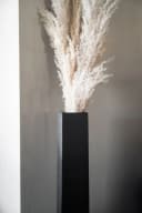 VIVANNO Bodenwindlicht Fiberglas OBELISK Säule Schwarz Matt Bild 3