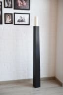VIVANNO Bodenwindlicht Fiberglas OBELISK Säule Schwarz Matt Bild 4