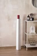 VIVANNO Bodenwindlicht Fiberglas OBELISK Säule Weiß Matt Bild 3